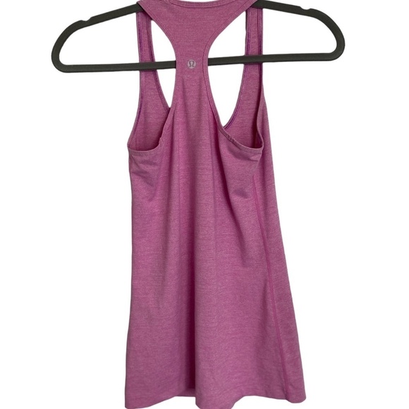 Lululemon Cool Racerback Tank Heathered Smoky Rose Size 4 - Picture 7 of 10